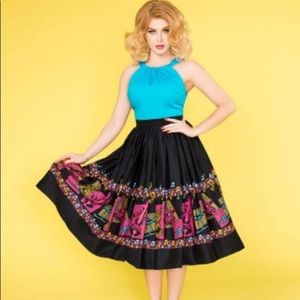 NWT Pinup Couture Music Skirt Size M